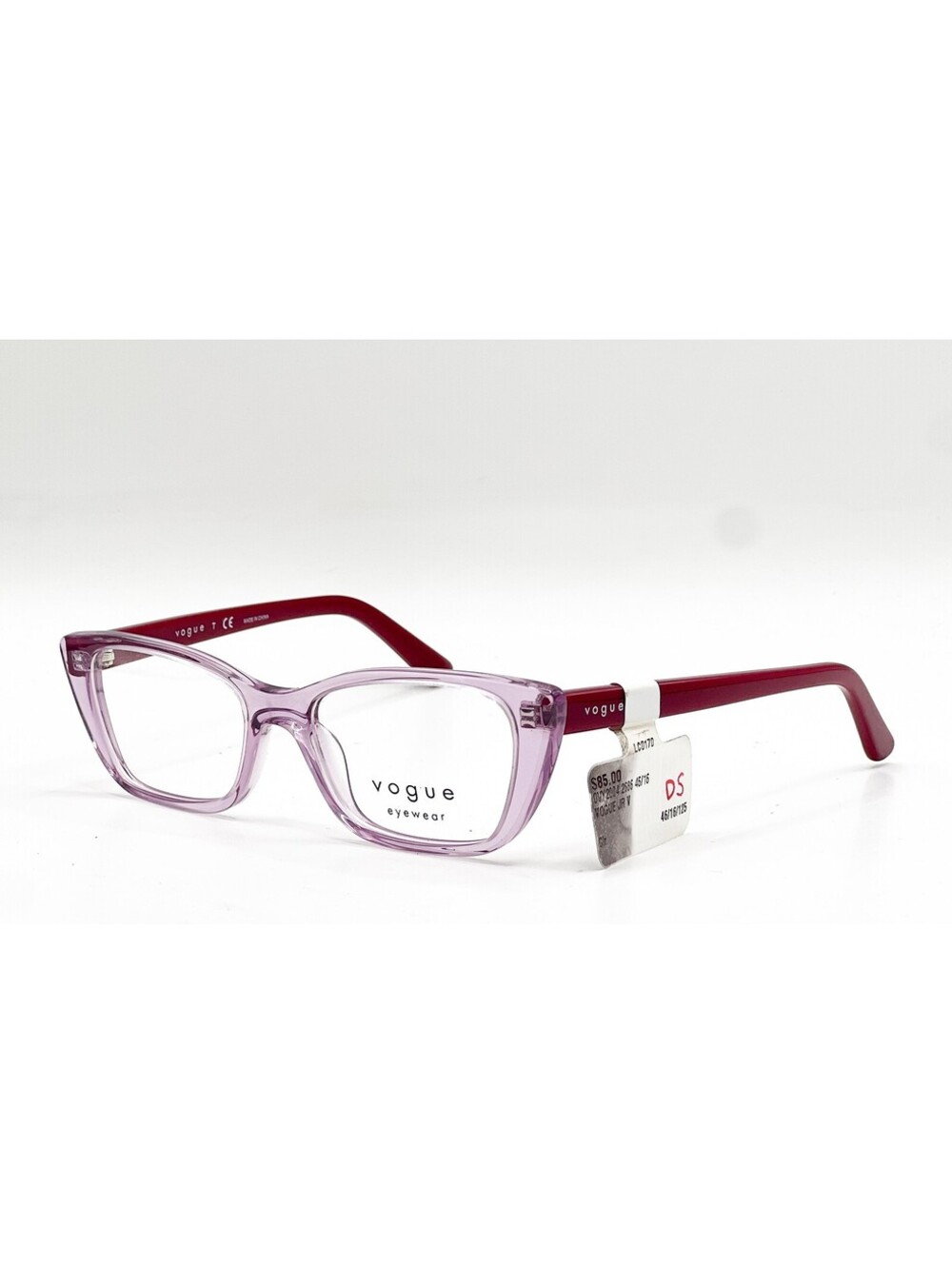 Vogue Vy 2004 2686 Transparent Purple Authentic Eyeglasses 46-16-125